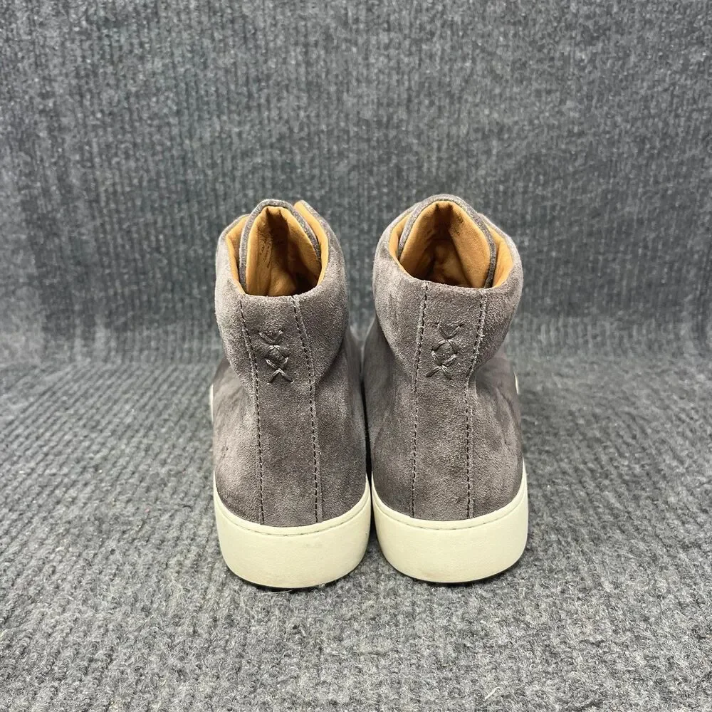 Frye Lena Zip Suede High Top Sneaker Bolt Grey Casual Women’s 9.5 M
